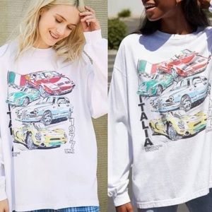 Brandy Melville Italia Oversized Long Sleeve Tee